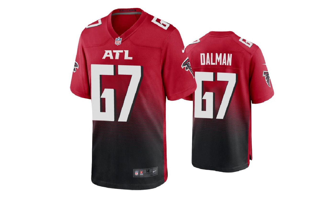 Men Atlanta Falcons #67 Drew Dalman Nike Red Game NFL Jersey->atlanta falcons->NFL Jersey